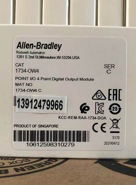 1734-OW4原装美国AB罗克韦尔PLC模块顺丰包邮POINTIO系列询价