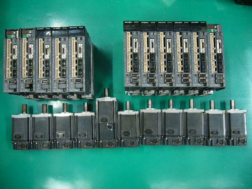 拆机 400W 伺服驱动器 MR-J3-40B 配套电机 HF-KP43 HF-KP43B询价