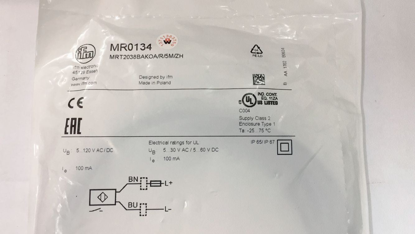MR0134德国易福门IFM原装进口磁性开关施耐德接近开关XS630B1MAL2