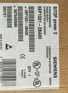 ！6EP1331-2BA00 西门子单相220VAC输入输出24VDC 2A 6EP1332-2BA