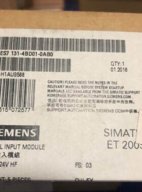 6ES7131-4BD01-0AA0西门子ET200S电子模块6ES7 131-4BDO1-OAAO询
