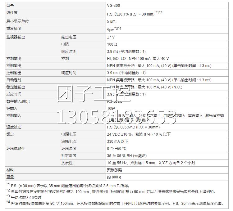 ！KEYENCE基恩士光电传感器激光测径仪控制器VG-300现货激光测微