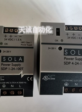 原装美国SOLA 直流电源 SDNI-24-100T SDN4-24-100RT进口电源现货