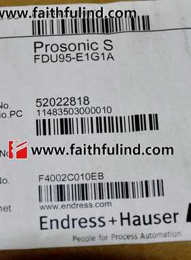 @E+H FDU95-E1G1A 恩德斯豪斯全新超声波物位计传感器 Prosonic S