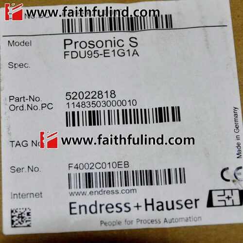 @E+H FDU95-E1G1A 恩德斯豪斯全新超声波物位计传感器 Prosonic S