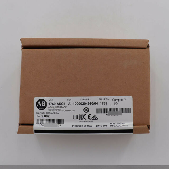 1769-ASCII原装美国AB罗克韦尔PLC模块 CompactLogix系列询价