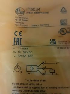 ￥易福门接近开关IT5034询价