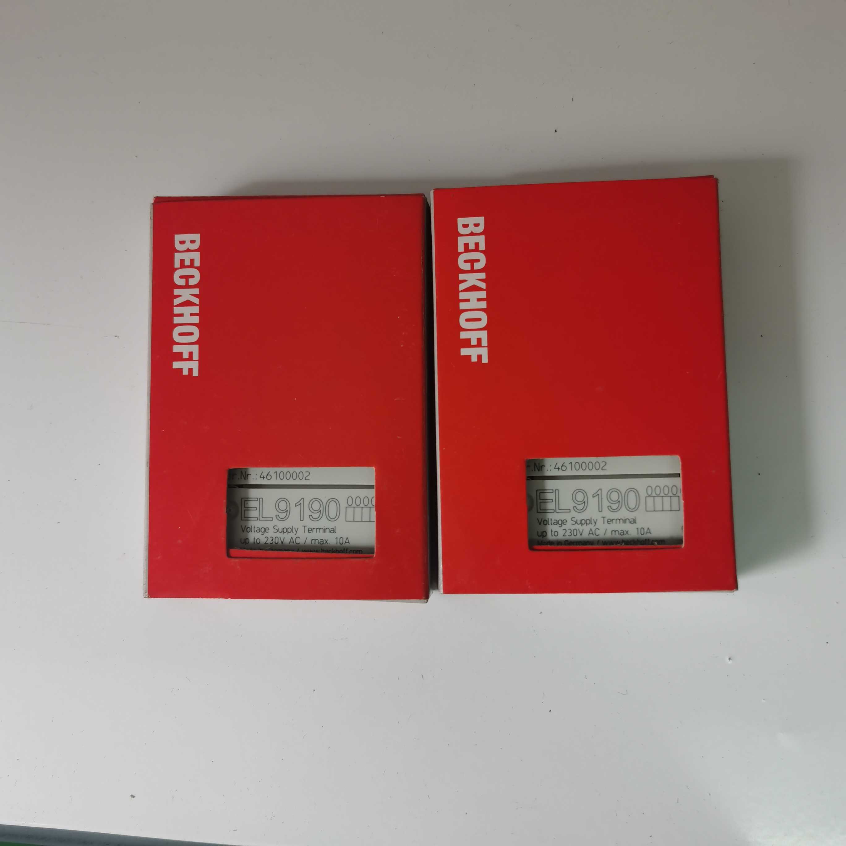 全新原装 BECKHOFF 倍福 EL9190 成色非常漂亮 实物照片询价