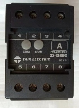 空压机台湾TAIK低压电流变送器S3-AD-1-55V4B AC0-5A50HZ DC0询价