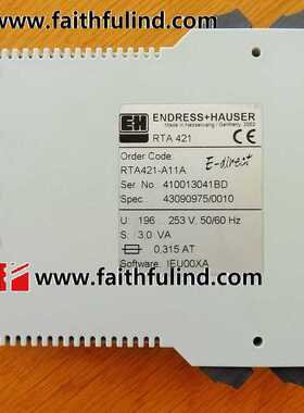 ￥E+H RTA421-A11A 恩德斯豪斯回路供电接触器 限位开关 RTA 421
