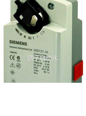 N西门子GSD321.1A 2m行风阀执器；2-P控制，复230VAC，弹簧位询价