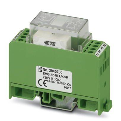 ！菲尼克斯继电器模块 - EMG 22-REL/KSR-230/21/ SO46 - 2940760