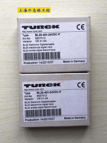 $德国图尔克TURCK模块 BL20-4DI-24VDC-P 6827012询价