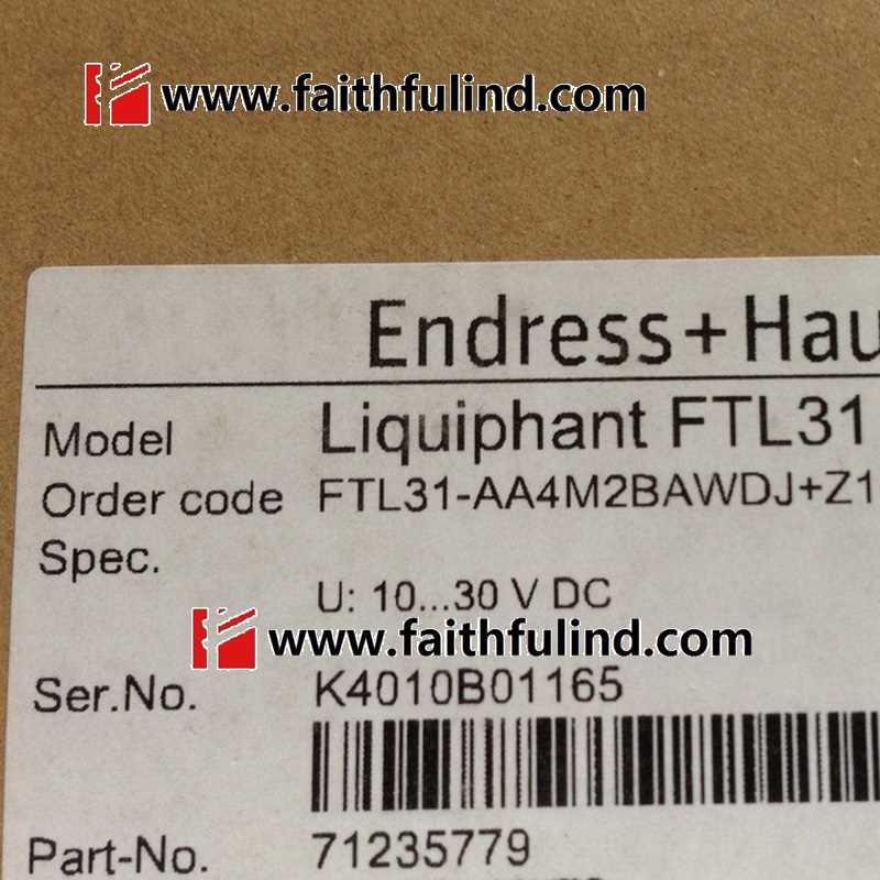 ￥E+H FTL31-AA4M2BAWDJ+Z1 恩德斯豪斯全新音叉液位传感器 FTL31