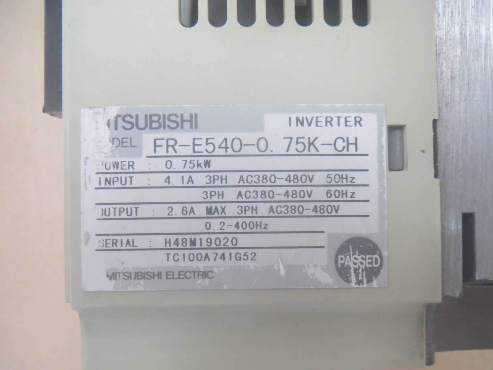 三菱变频器FR-E540-0.