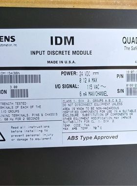 @SIEMENS西门子QUADLOG QLIDM115ACBBN 请询价询价