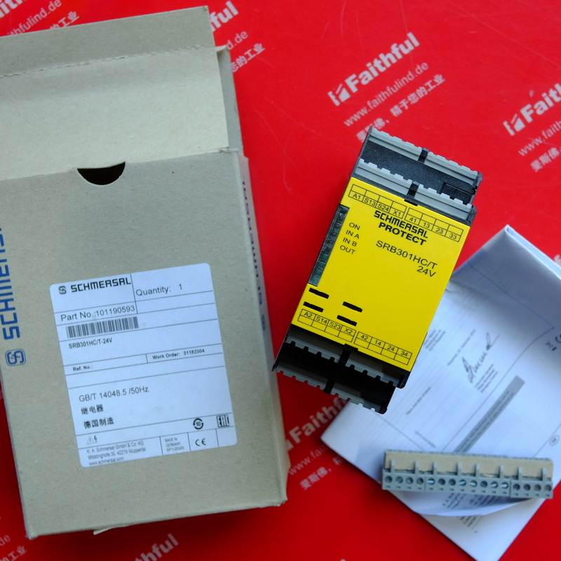 Schmersal 101190593 施迈赛全新安全继电器 SRB301HC/T-24V询价