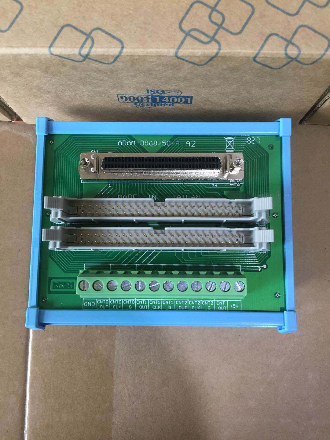 研华SCSI-68至2 IDC-50转换器DIN导轨支架ADAM-3968/50端子台询价