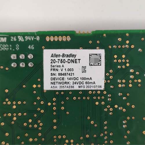 AB罗克韦尔 变频器通讯卡 20-750-DNET 345177-A01 成色新 现货询