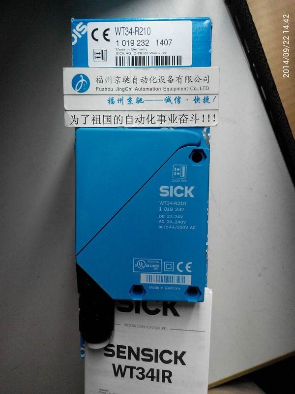1019229 WT34-B410德国SICK西克现货WT34-B440,WT34-R210询价
