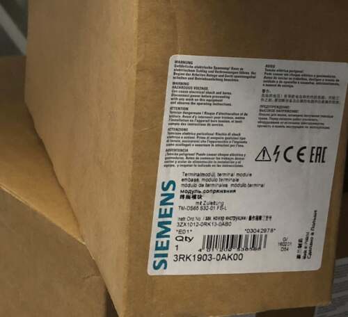 【全新】原装SIEMENS（西门子）3RK1903-0AL10终端模块询价