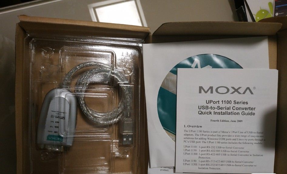 原装正品全新包邮+MOXA UPORT 1110 RS232转USB 1口 USB串口 转换