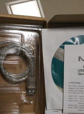原装正品全新包邮+MOXA UPORT 1110 RS232转USB 1口 USB串口 转换