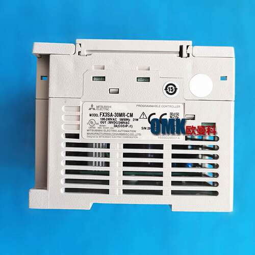 三菱可编程PLC控制器FX3SA-30MR-CM继电器信号输入16输出14点询价
