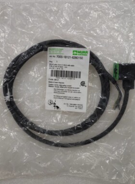 穆尔MURR电磁阀7000-18121-6280150 A型 18mm，24V 4A 线长1.5米