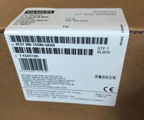6ES7288-1CR40-0AA0西门子SMART模块CPU 6ES7 288-1CR40-0AA0询价