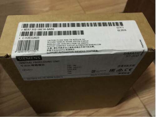 西门子CPU312 6ES7312-1AE14-0AB0可编程控制器 带MPI中央处理器