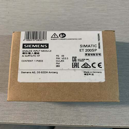西门子SIMATIC ET200SP 6ES7134-6JD00-0CA1 模拟量输入模块 询价