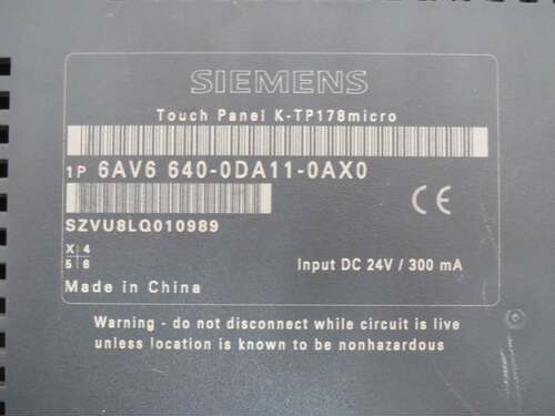 $K-TP178西门子6AV6 640 6AV6640-0DA11-0AX0液晶屏图询价