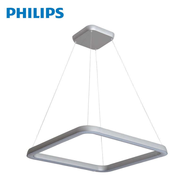 飞利浦led吊灯 简约现代可调光客厅卧室餐厅灯具饰 至方58022
