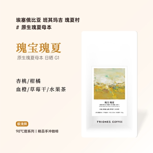 埃塞班其马吉 瑰夏村 原生瑰夏母本 瑰宝瑰夏 日晒精品手冲咖啡豆