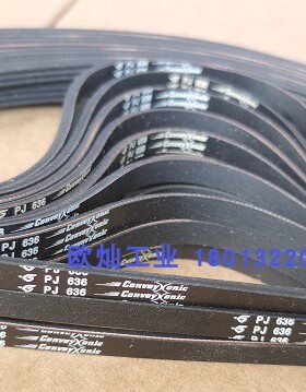 哈金森多楔带2PJ636 HUTCHINSON 滚筒输送带 橡胶弹性皮带 3PJ636