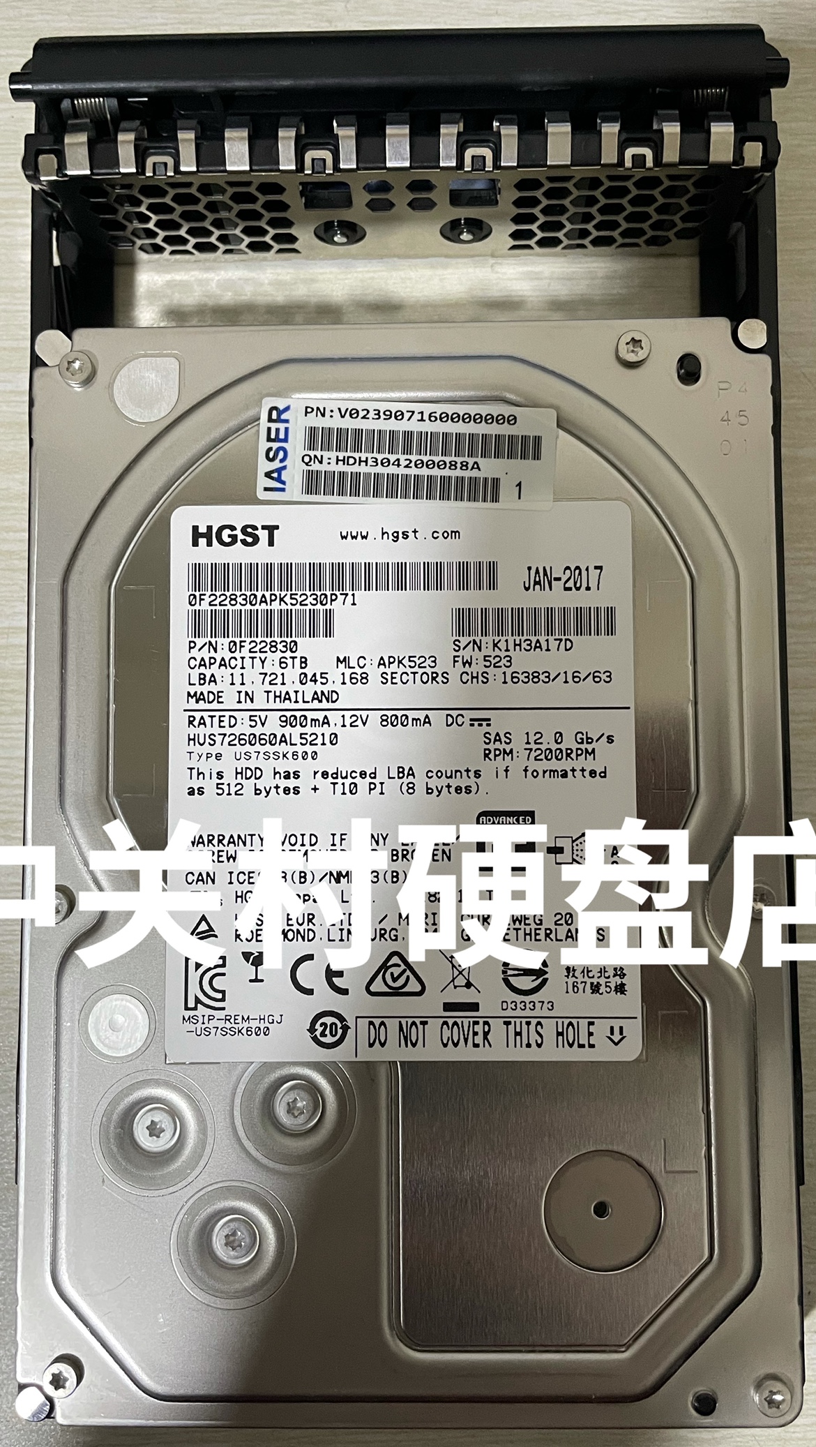 浪潮存储 AS520E-M1 3.5寸 6T SAS HUS726060AL5210 12G