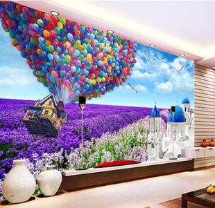 新款客厅大幅方钻满钻全贴钻石画十字绣带钻紫色薰衣草沙发背景墙