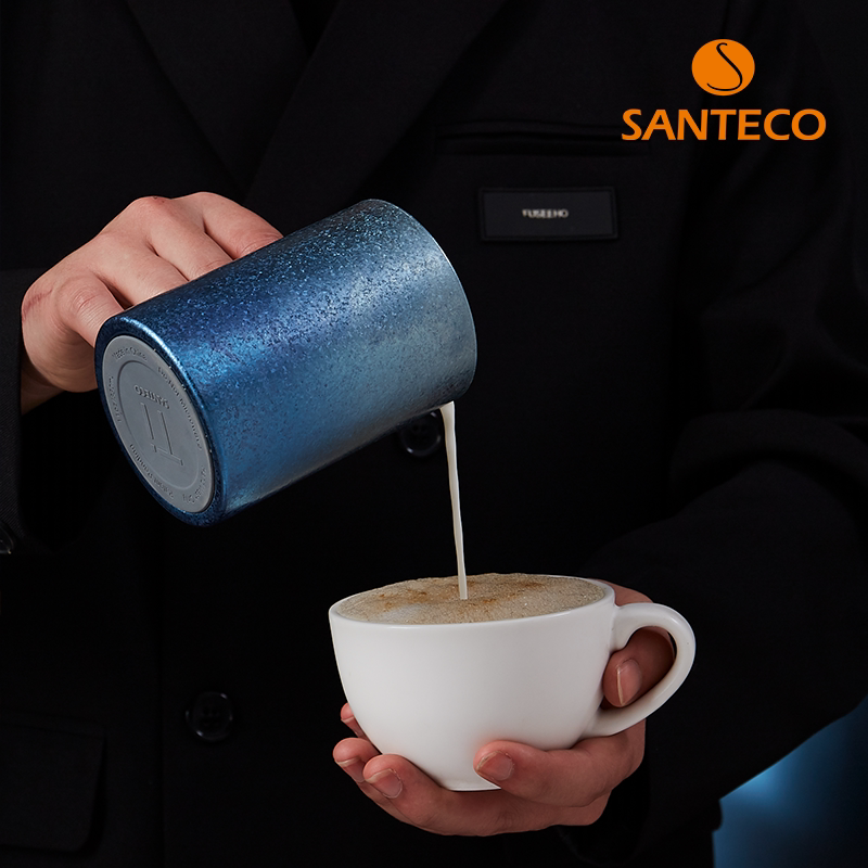 法国高端品牌水具santeco钛系列茶水杯桌面杯炫彩时尚健康超轻