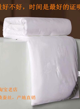 手工优等品100桑蚕丝被春秋冬被