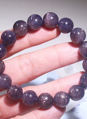 天然堇青石手串女 血滴堇青石手链星空冰种蓝水晶类坦桑一物一图