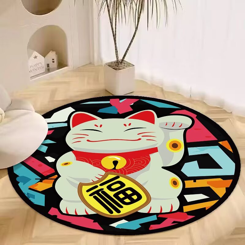 招财猫客厅地毯进门门口防滑地垫玄关门厅鞋柜脚垫子卧室厨房地垫