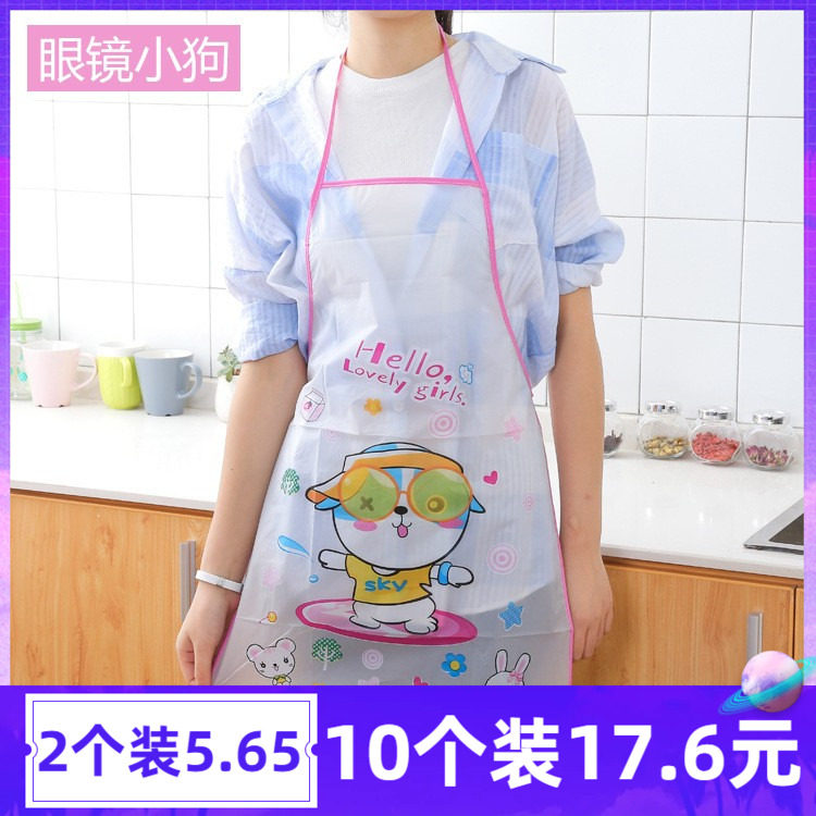 防水一次性围裙的胶塑料厨房防水防油可爱卡通成人围兜裙大人男士,家庭/个人清洁工具,围裙,淘宝优惠券,粉丝福利购,淘宝优惠卷