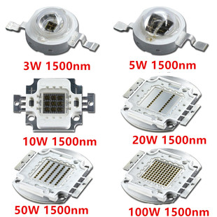 3W大功率灯珠1550nm红外线发射管1500nm远红外发射二极管 3-100W