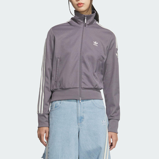 阿迪达斯/Adidas女士三叶草户外立领短款运动外套KB4516 KB4517