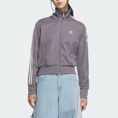 阿迪达斯/Adidas女士三叶草户外立领短款运动外套KB4516 KB4517