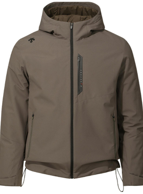 DESCENTE迪桑特男款运动棉服秋冬款纯色连帽长袖棉服SQ421TPDO1