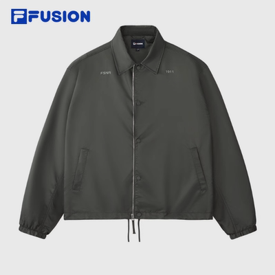 FILAFUSION斐乐潮牌梭织外套新款时尚休闲宽松翻领T11M435703F