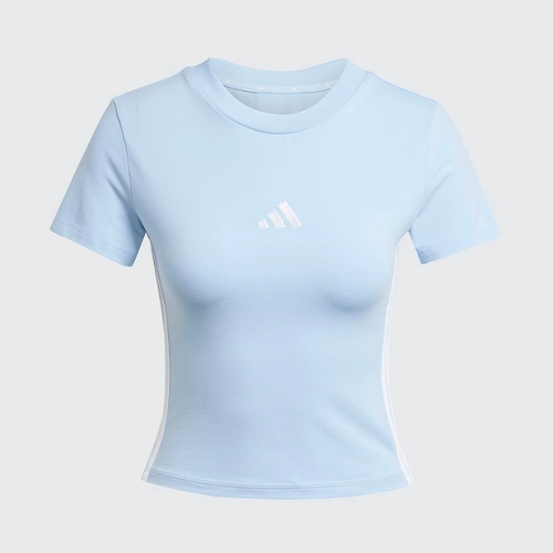 阿迪达斯/Adidas女夏新款针织修身时尚辣妹短款短袖JE1247 JE1241