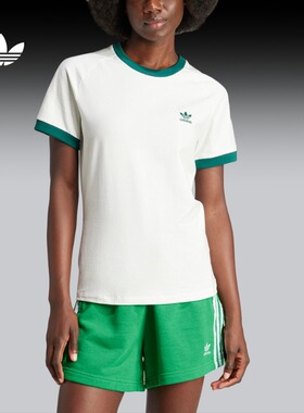 阿迪达斯adidas Originals圆领上衣短袖T恤三叶草IN4110IX1916